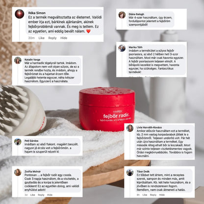 Hairsy - Fejbőr Radír Korpa, Hámlás és Viszketés Ellen